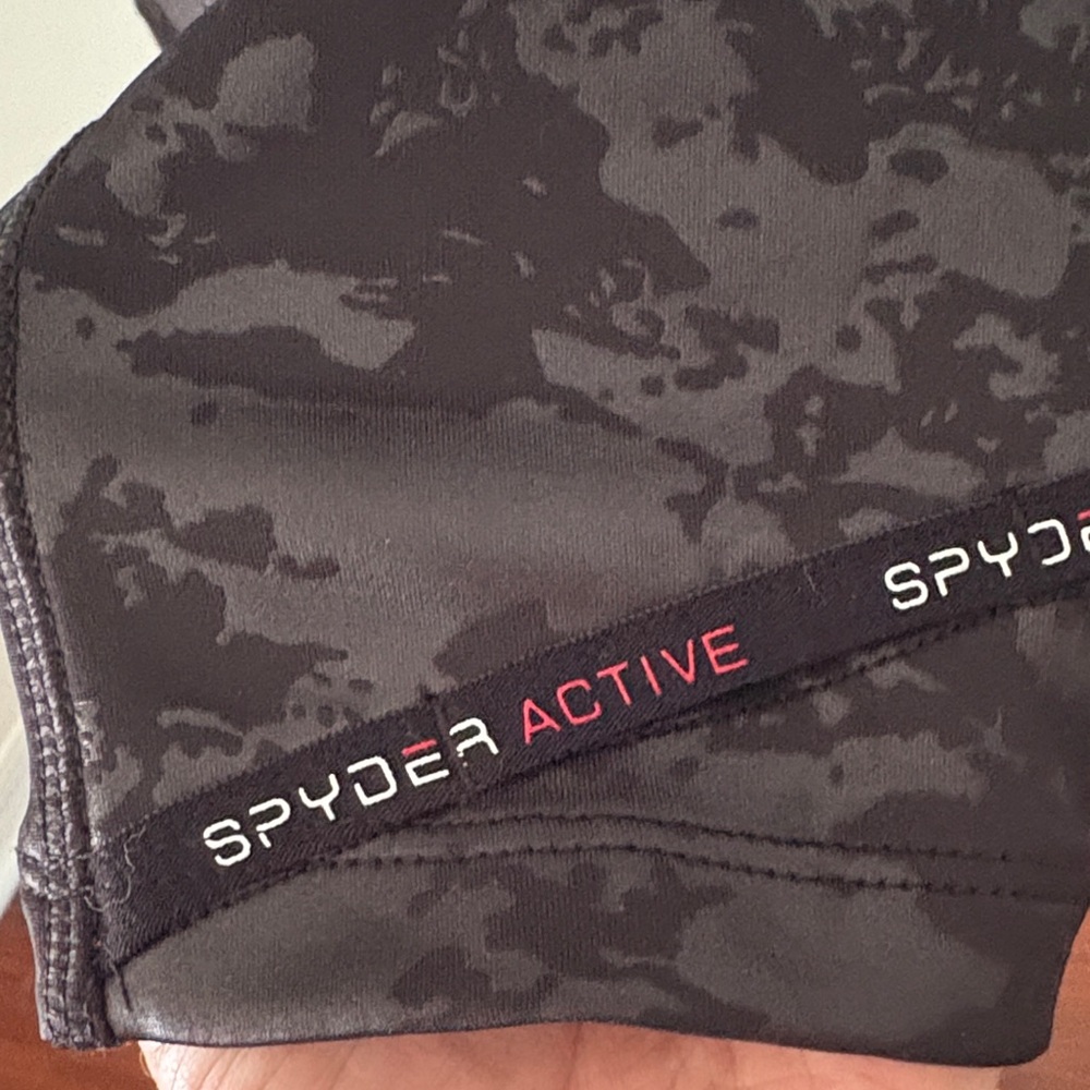 Spyder Black Camo Quarter-Zip Pullover - Picture 4 of 6